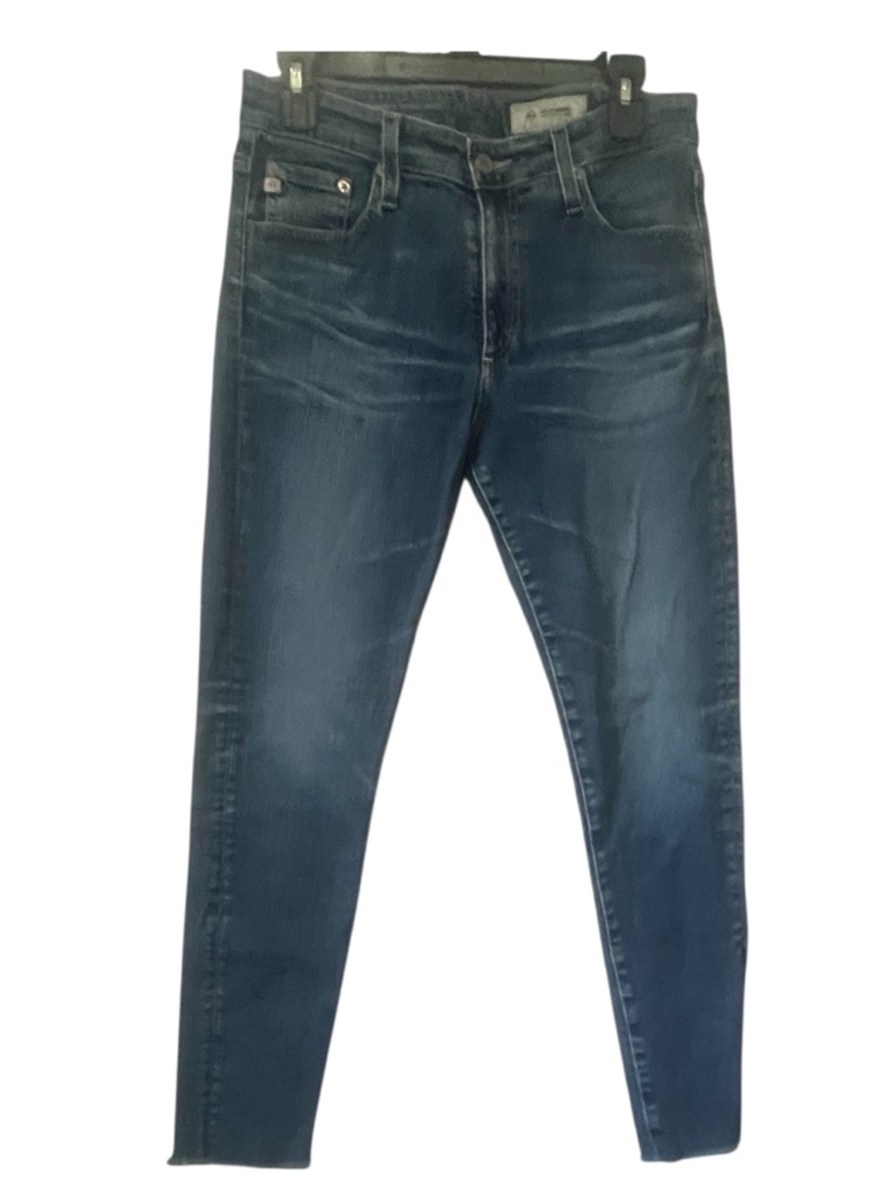 AG Adriano Goldschmied Skinny Jeans Size 29R Medium Wash Stretch Mid Rise Denim